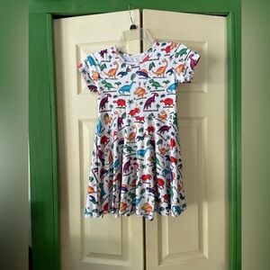 AmzBarley Dinosaur Print Dress